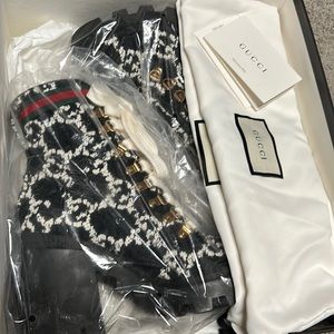 Gucci GG Tweed Boots